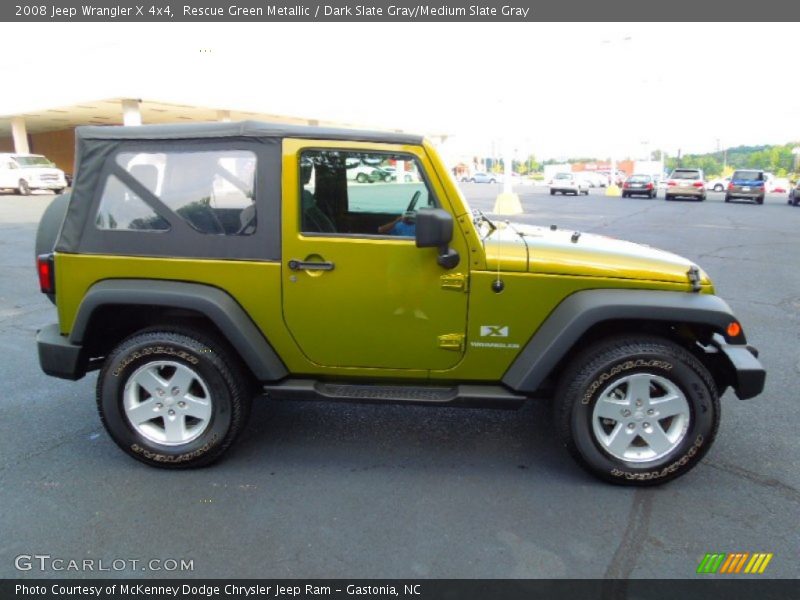 Rescue Green Metallic / Dark Slate Gray/Medium Slate Gray 2008 Jeep Wrangler X 4x4