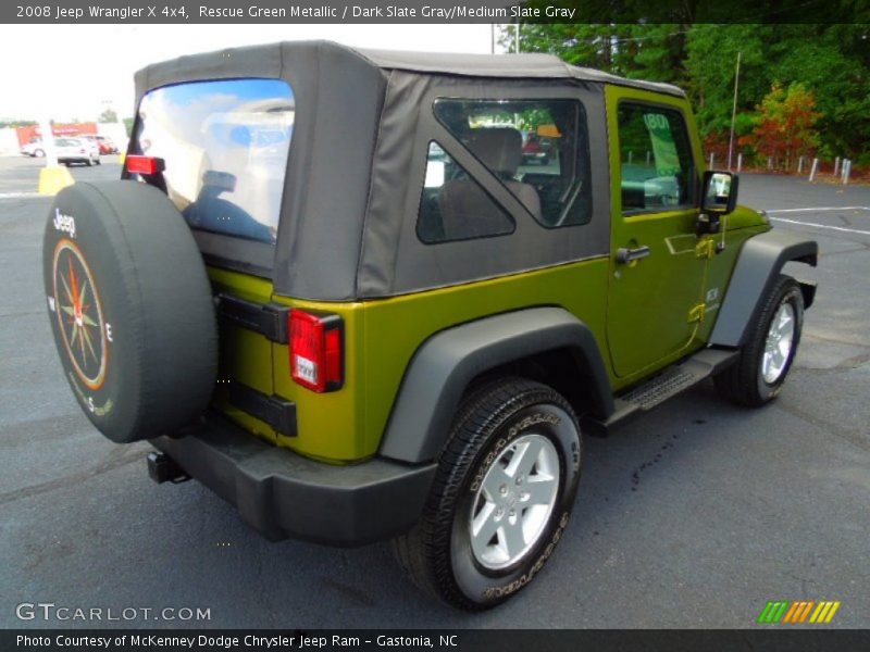 Rescue Green Metallic / Dark Slate Gray/Medium Slate Gray 2008 Jeep Wrangler X 4x4