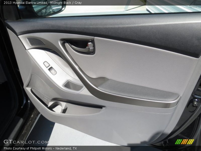 Midnight Black / Gray 2013 Hyundai Elantra Limited