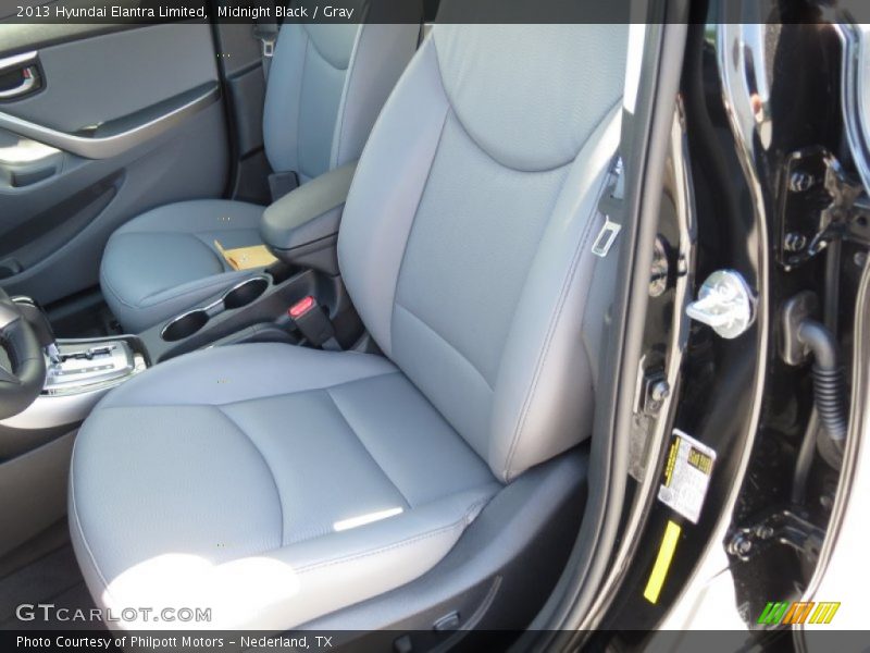 Midnight Black / Gray 2013 Hyundai Elantra Limited