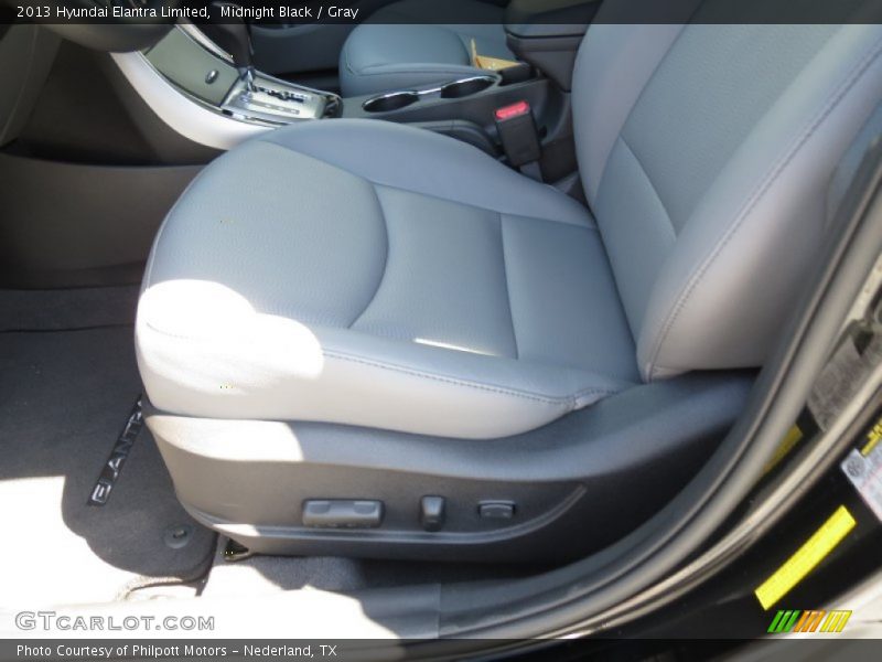 Midnight Black / Gray 2013 Hyundai Elantra Limited