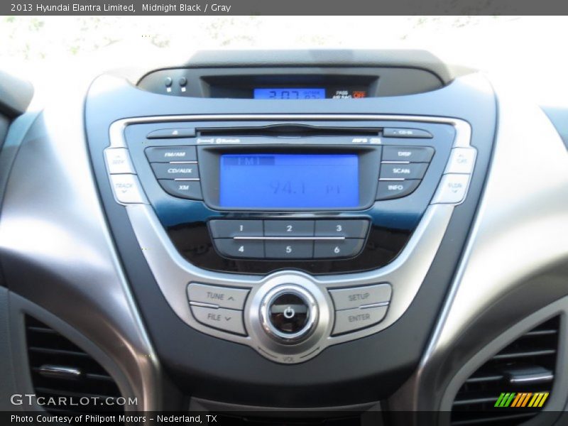 Midnight Black / Gray 2013 Hyundai Elantra Limited
