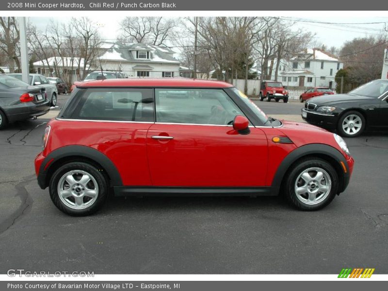 Chili Red / Punch Carbon Black 2008 Mini Cooper Hardtop