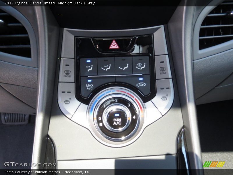 Midnight Black / Gray 2013 Hyundai Elantra Limited