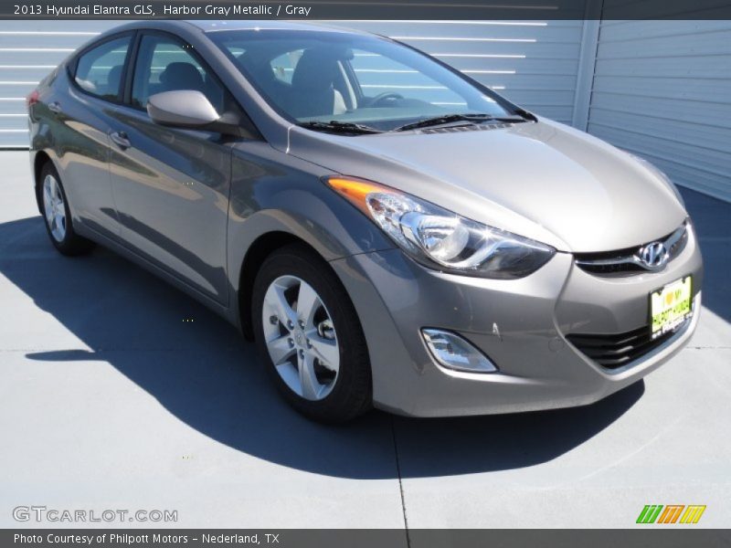 Harbor Gray Metallic / Gray 2013 Hyundai Elantra GLS