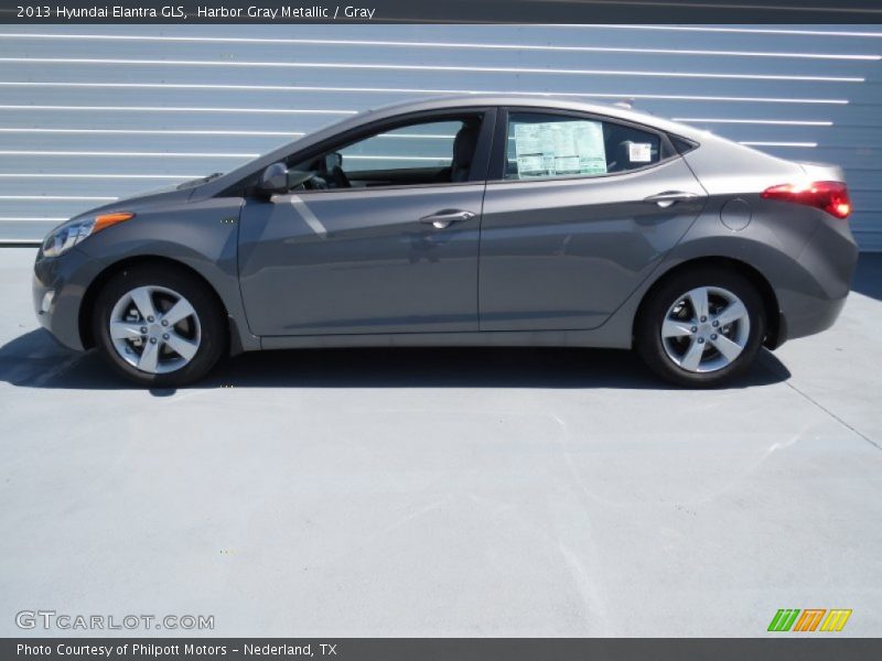 Harbor Gray Metallic / Gray 2013 Hyundai Elantra GLS