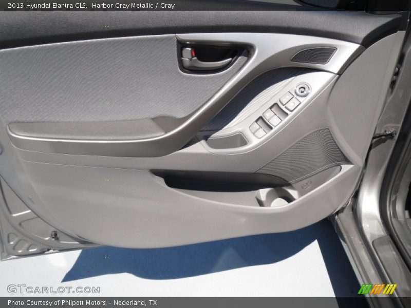 Harbor Gray Metallic / Gray 2013 Hyundai Elantra GLS