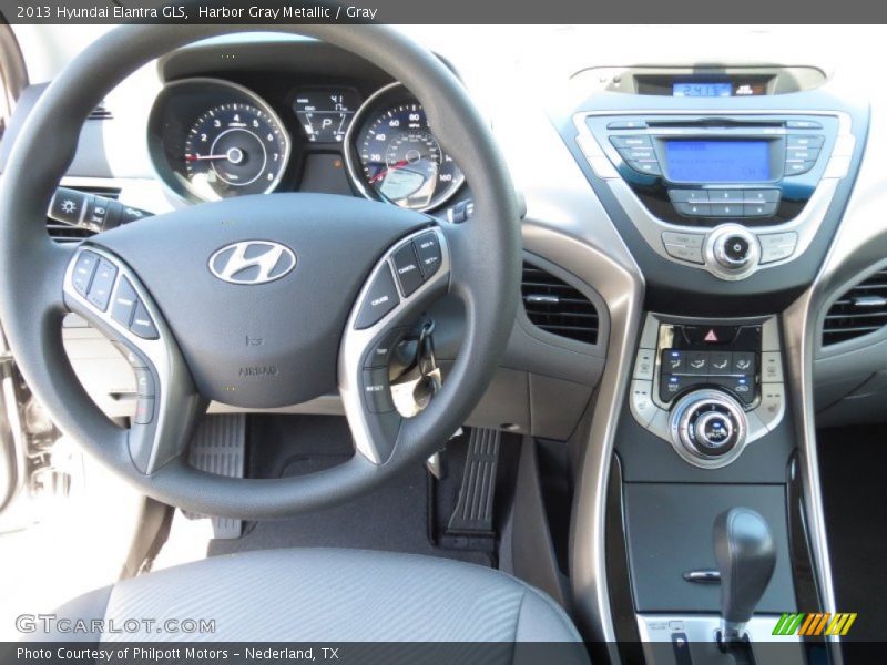 Harbor Gray Metallic / Gray 2013 Hyundai Elantra GLS