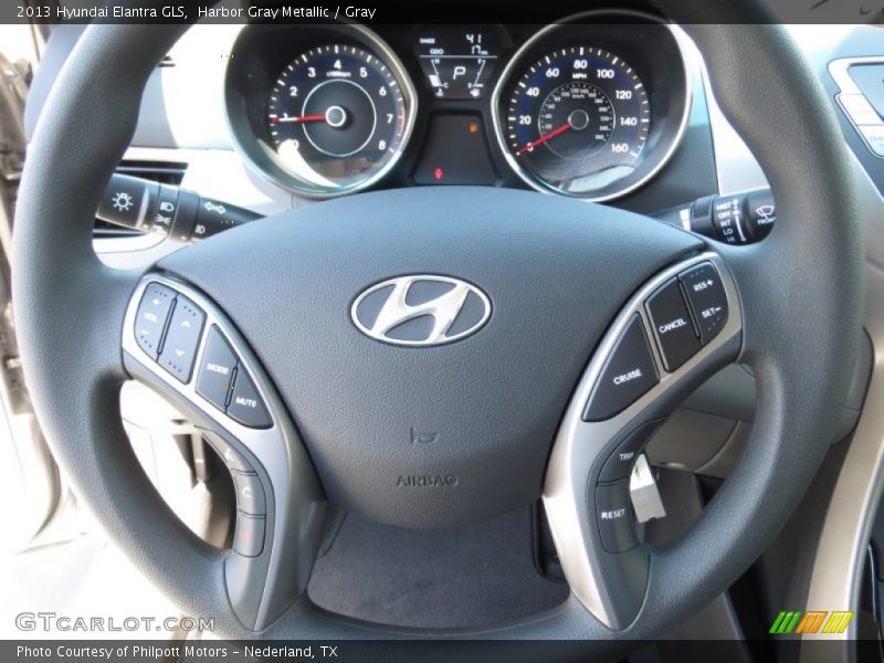 Harbor Gray Metallic / Gray 2013 Hyundai Elantra GLS