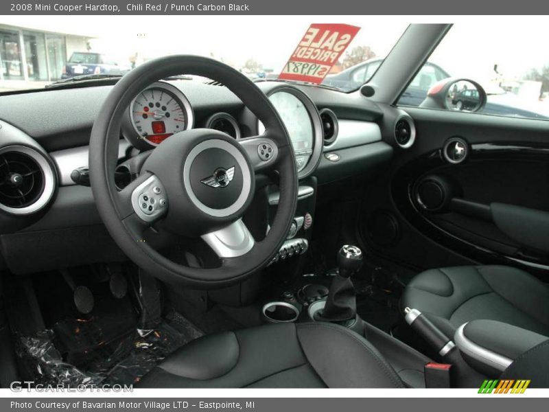 Chili Red / Punch Carbon Black 2008 Mini Cooper Hardtop
