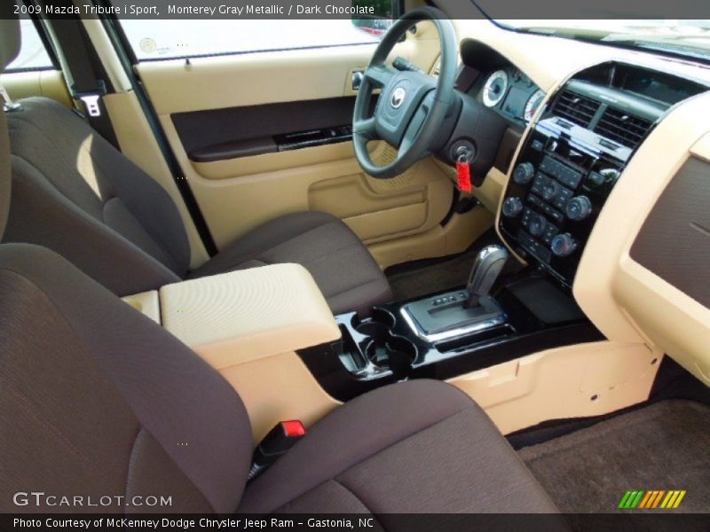 Monterey Gray Metallic / Dark Chocolate 2009 Mazda Tribute i Sport