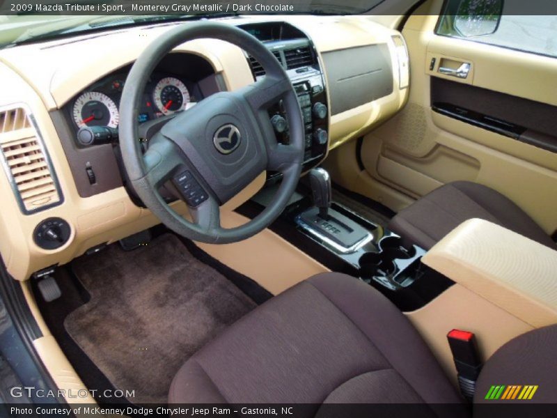 Dark Chocolate Interior - 2009 Tribute i Sport 