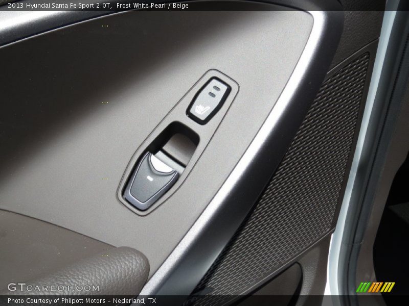 Frost White Pearl / Beige 2013 Hyundai Santa Fe Sport 2.0T