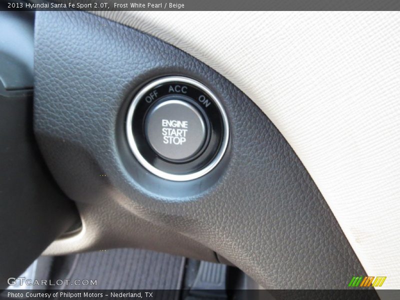 Frost White Pearl / Beige 2013 Hyundai Santa Fe Sport 2.0T