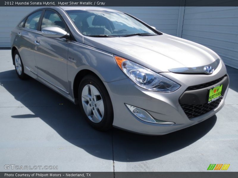 Hyper Silver Metallic / Gray 2012 Hyundai Sonata Hybrid