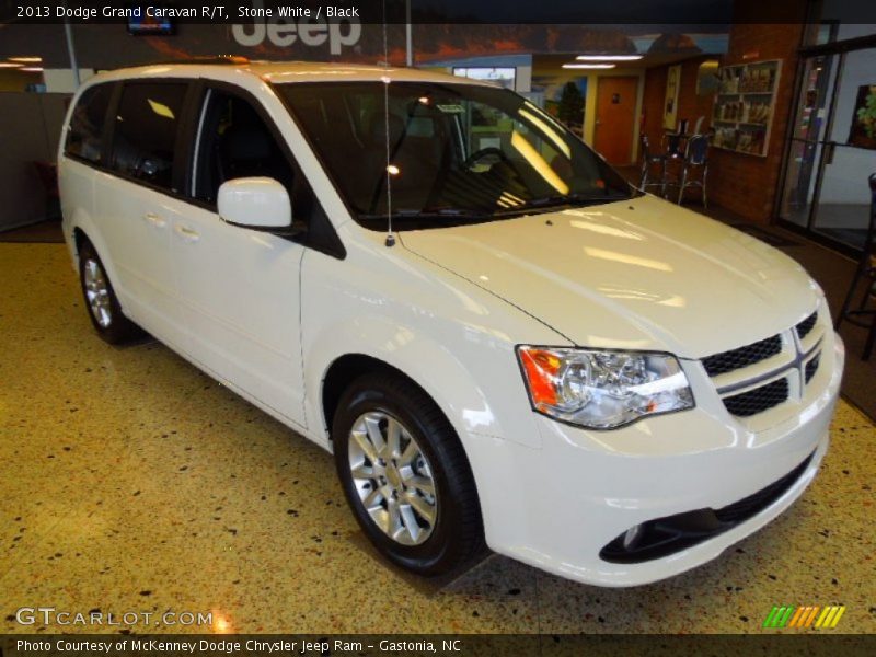 Stone White / Black 2013 Dodge Grand Caravan R/T