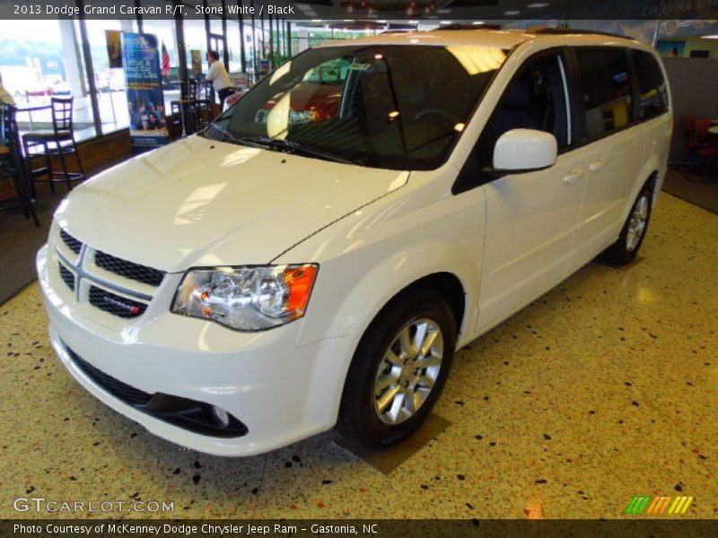 Stone White / Black 2013 Dodge Grand Caravan R/T