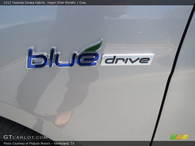 Hyper Silver Metallic / Gray 2012 Hyundai Sonata Hybrid