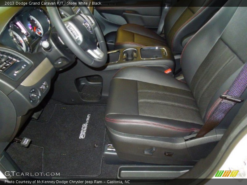 Stone White / Black 2013 Dodge Grand Caravan R/T