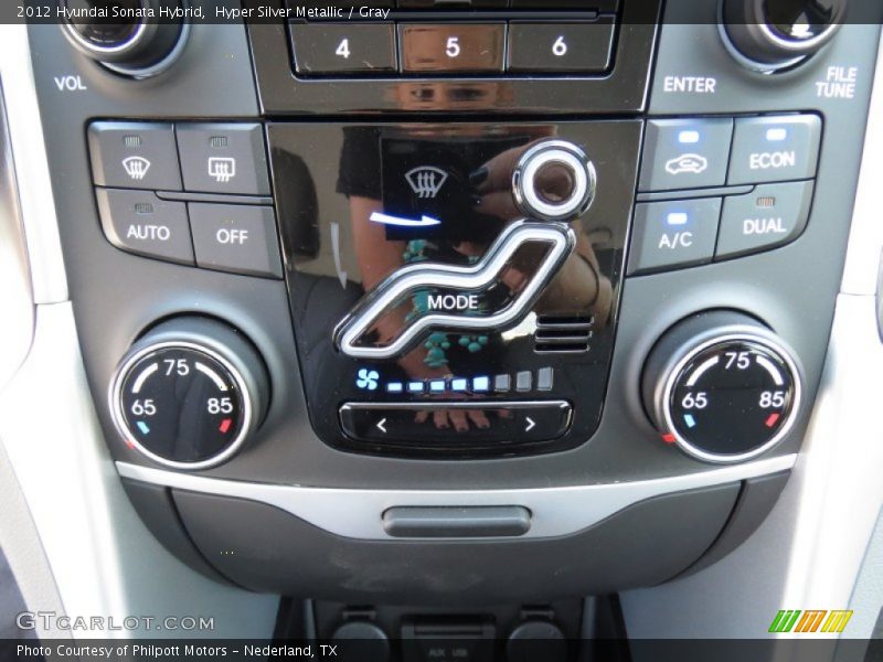 Hyper Silver Metallic / Gray 2012 Hyundai Sonata Hybrid