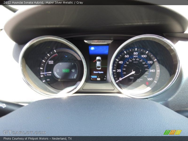 Hyper Silver Metallic / Gray 2012 Hyundai Sonata Hybrid