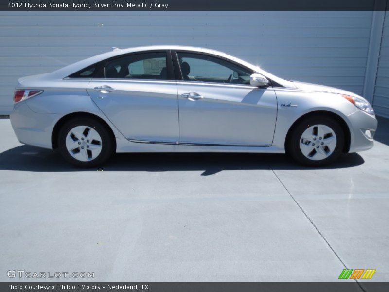 Silver Frost Metallic / Gray 2012 Hyundai Sonata Hybrid