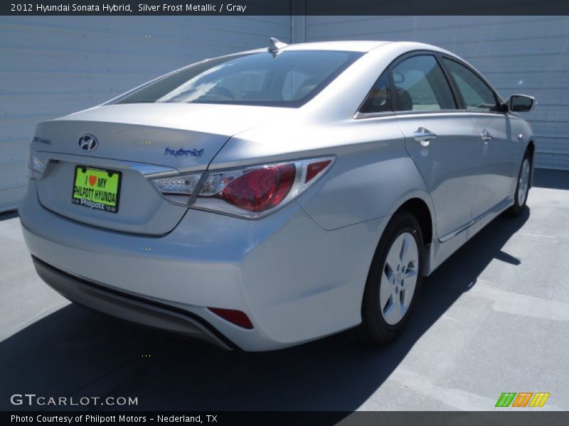 Silver Frost Metallic / Gray 2012 Hyundai Sonata Hybrid