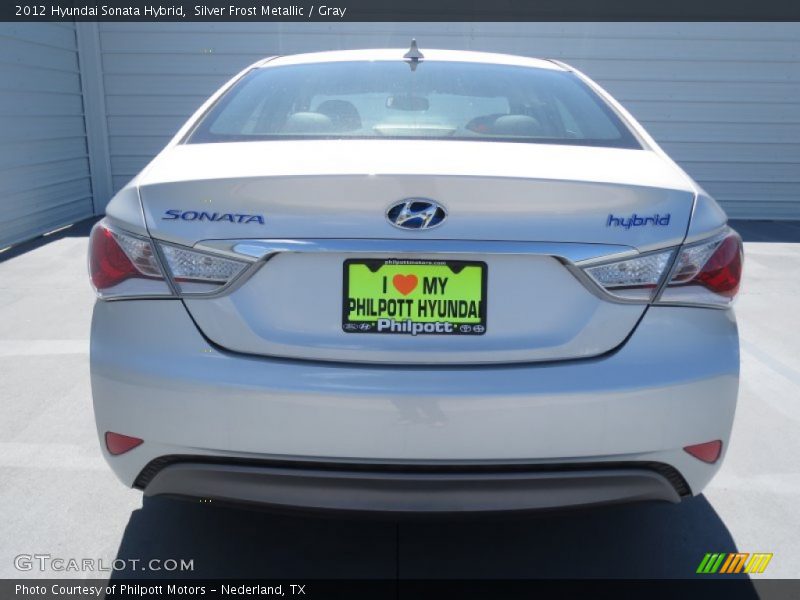 Silver Frost Metallic / Gray 2012 Hyundai Sonata Hybrid