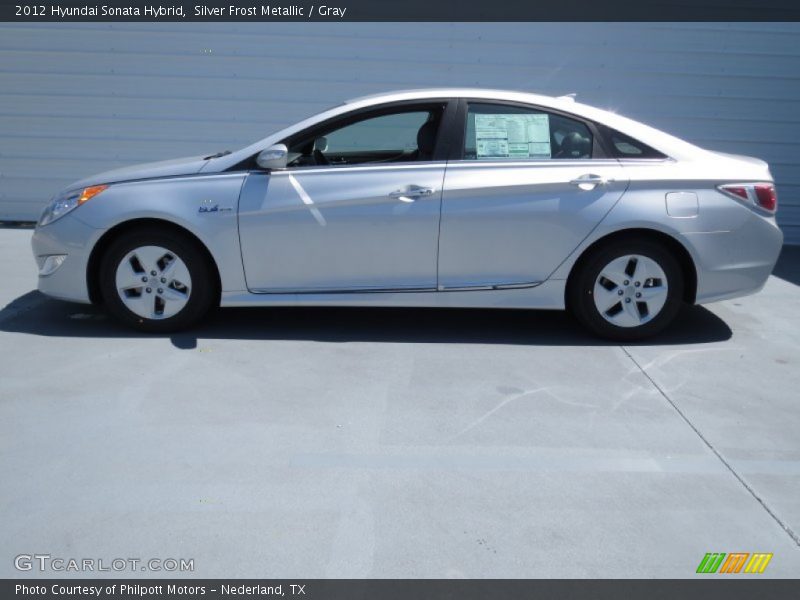 Silver Frost Metallic / Gray 2012 Hyundai Sonata Hybrid