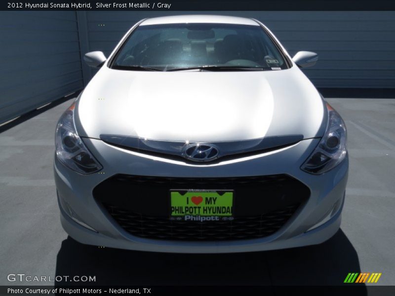 Silver Frost Metallic / Gray 2012 Hyundai Sonata Hybrid