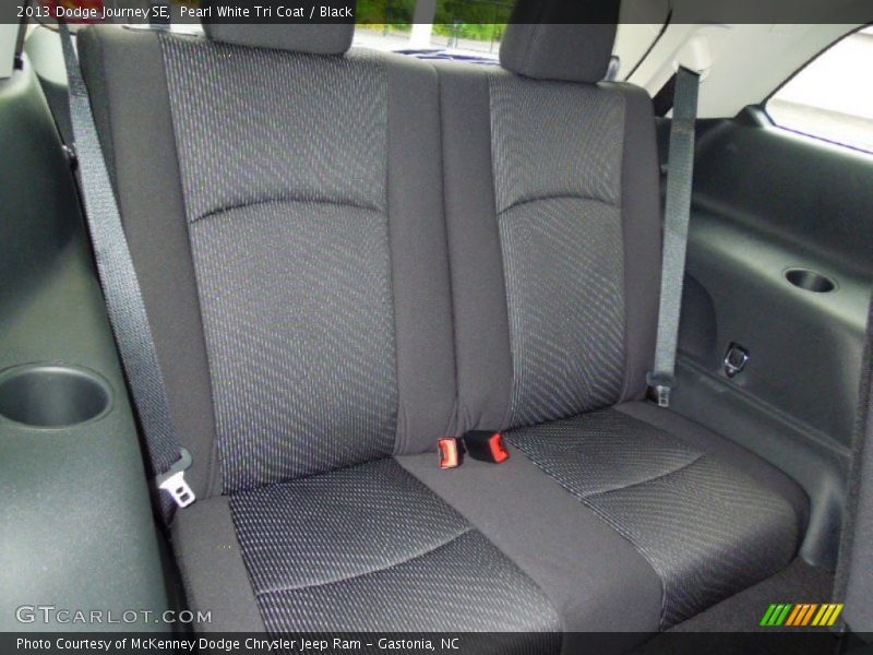 Pearl White Tri Coat / Black 2013 Dodge Journey SE