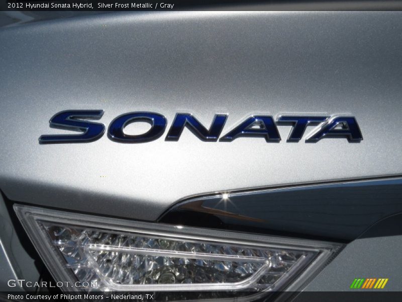 Silver Frost Metallic / Gray 2012 Hyundai Sonata Hybrid