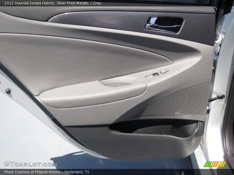 Silver Frost Metallic / Gray 2012 Hyundai Sonata Hybrid