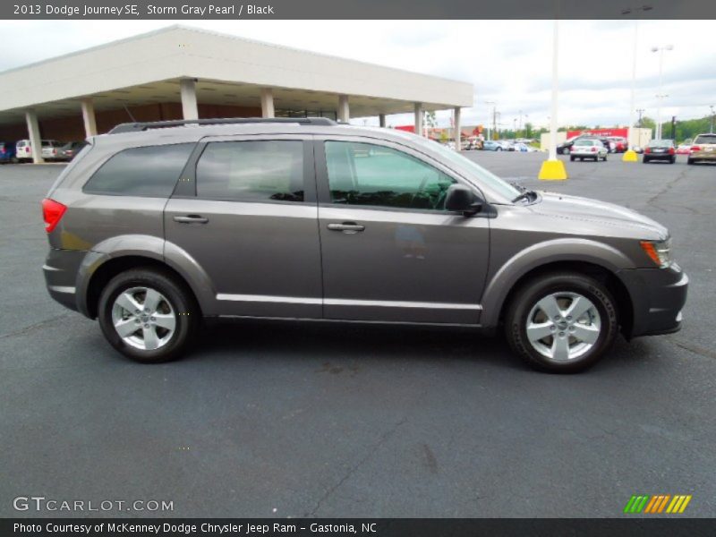 Storm Gray Pearl / Black 2013 Dodge Journey SE