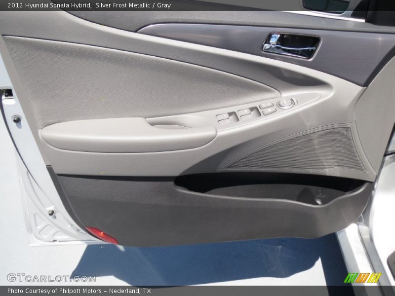 Silver Frost Metallic / Gray 2012 Hyundai Sonata Hybrid
