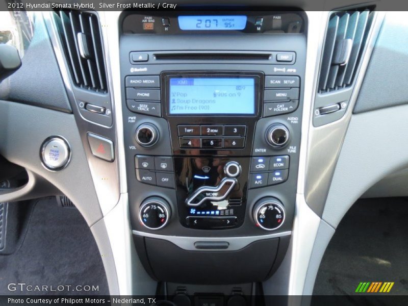 Silver Frost Metallic / Gray 2012 Hyundai Sonata Hybrid