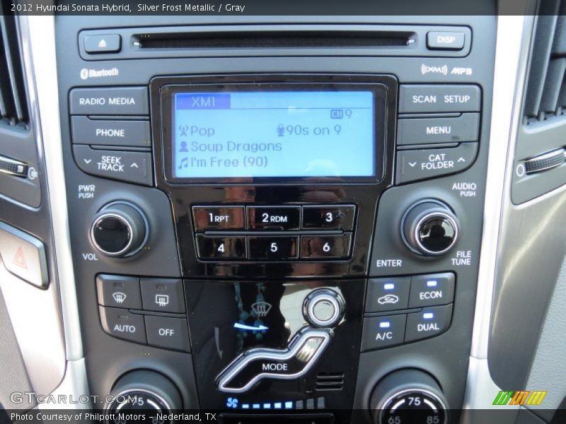 Silver Frost Metallic / Gray 2012 Hyundai Sonata Hybrid