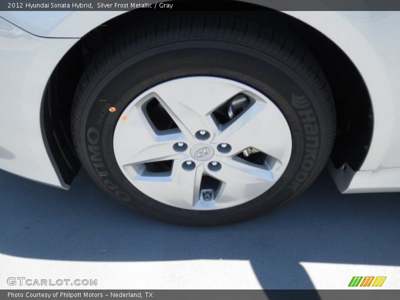 Silver Frost Metallic / Gray 2012 Hyundai Sonata Hybrid