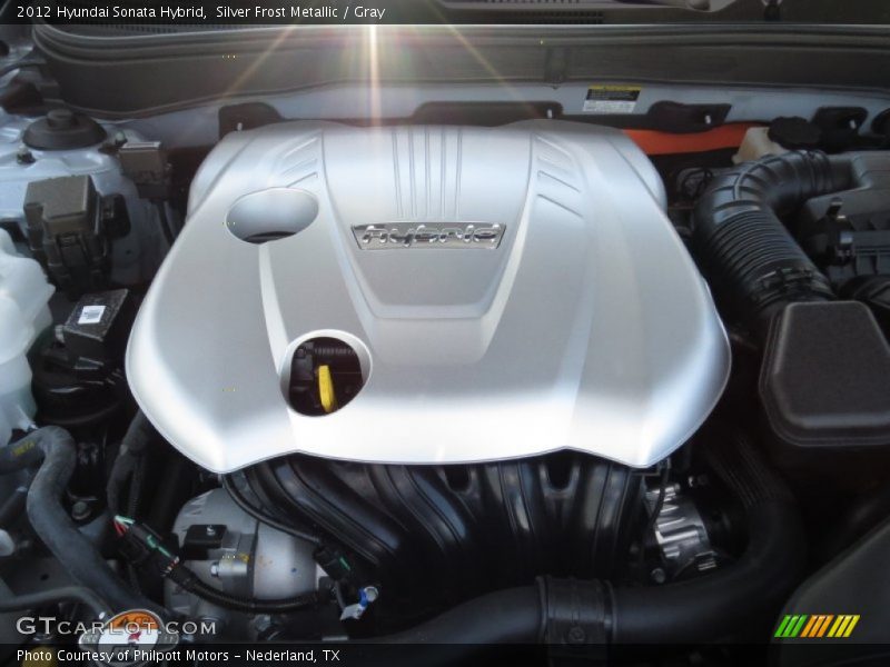 Silver Frost Metallic / Gray 2012 Hyundai Sonata Hybrid