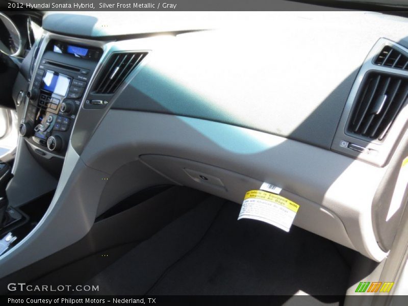 Silver Frost Metallic / Gray 2012 Hyundai Sonata Hybrid