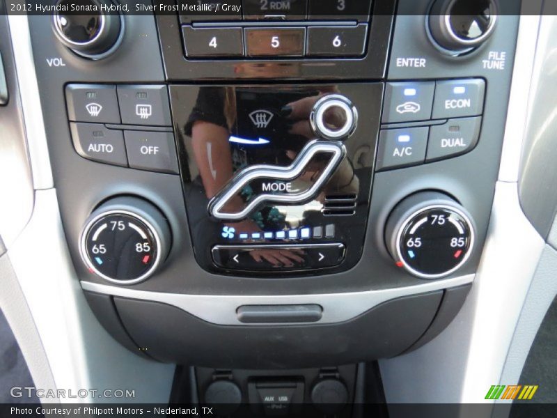 Silver Frost Metallic / Gray 2012 Hyundai Sonata Hybrid