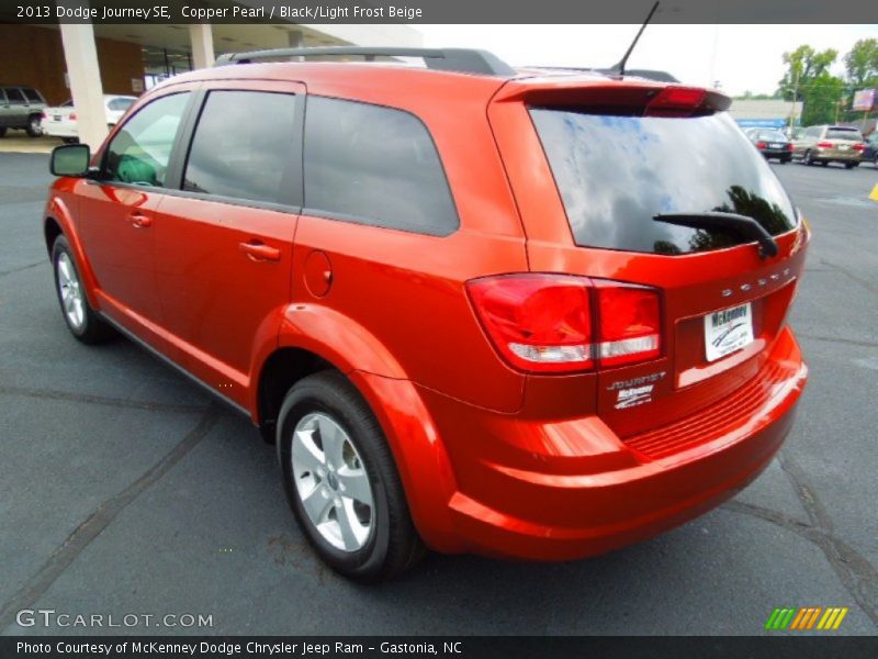 Copper Pearl / Black/Light Frost Beige 2013 Dodge Journey SE