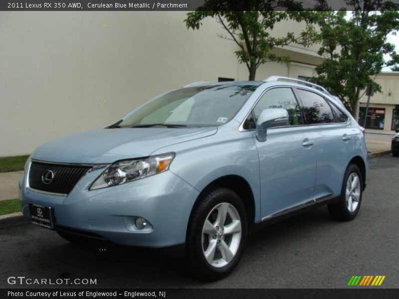Cerulean Blue Metallic / Parchment 2011 Lexus RX 350 AWD