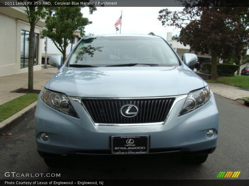 Cerulean Blue Metallic / Parchment 2011 Lexus RX 350 AWD