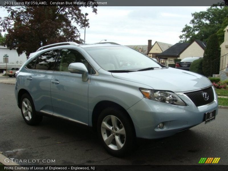 Cerulean Blue Metallic / Parchment 2011 Lexus RX 350 AWD