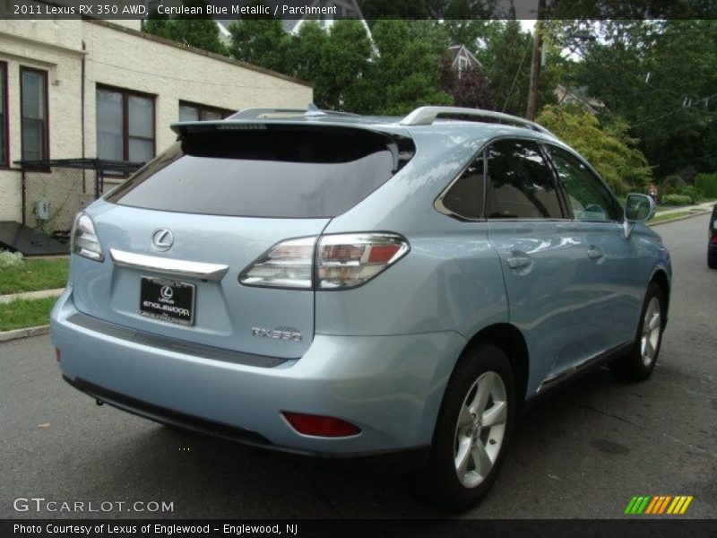 Cerulean Blue Metallic / Parchment 2011 Lexus RX 350 AWD