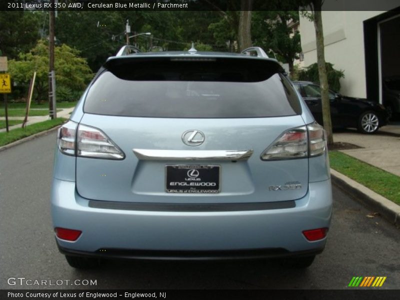 Cerulean Blue Metallic / Parchment 2011 Lexus RX 350 AWD