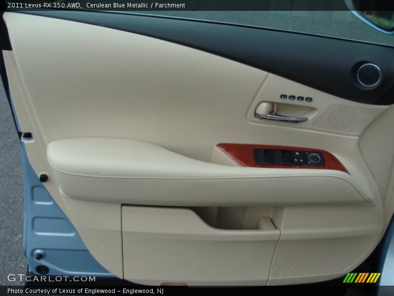 Cerulean Blue Metallic / Parchment 2011 Lexus RX 350 AWD