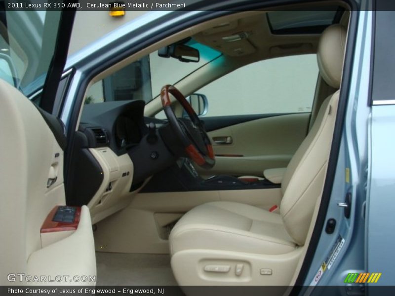 Cerulean Blue Metallic / Parchment 2011 Lexus RX 350 AWD