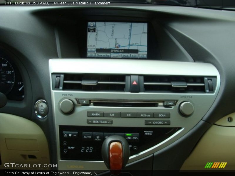 Cerulean Blue Metallic / Parchment 2011 Lexus RX 350 AWD